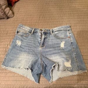 Women’s Judy Blue Distressed Denim Shorts